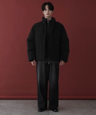 WEGO 【ユニセックス着用ITEM】ショートパデッドブルゾン ブラック