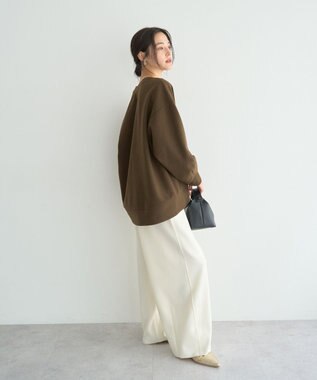 YECCA VECCA 起毛ロゴプルオーバー Brown