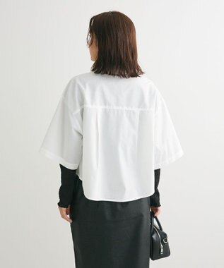 Green Parks ５分袖ショートシャツ Off White