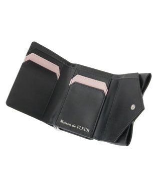 Maison de FLEUR ベルトリボンミニウォレット Black