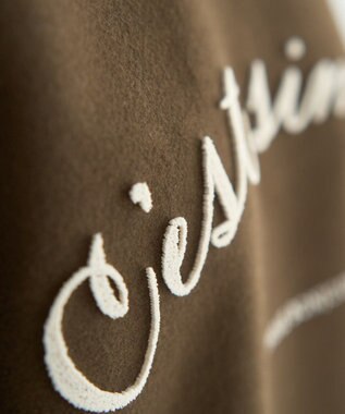 YECCA VECCA 起毛ロゴプルオーバー Brown