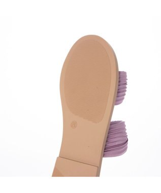 MODE ET JACOMO <carino>プリーツスポンジサンダル パープル