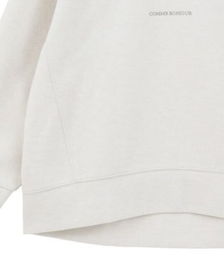 YECCA VECCA 起毛ロゴプルオーバー Ivory