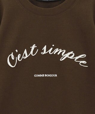 YECCA VECCA 起毛ロゴプルオーバー Brown