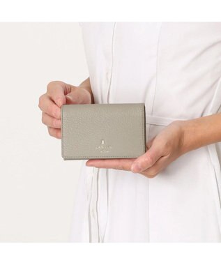 LANVIN en Bleu メラニー 名刺入れ グレージュ