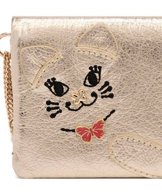 ANNA SUI TITIソフト 2面パスケース ゴールド