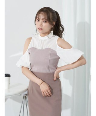 earth music&ecology オープンショルダードッキングプルオーバー