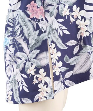 San-ai Resort（三愛水着楽園） 【水陸両用】　プリントカップ付きトップス　M・L　【Reir（レイール）】 ネイビー