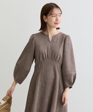 Green Parks ・ＥＬＥＮＣＡＲＥ　ＤＵＥ　スエードポンチタックワンヒ Gray Beige