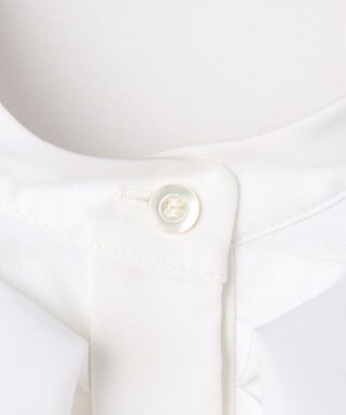 組曲 【KUMIKYOKU NAVY】コットンタッチシャーティングラッフルフレア ブラウス ホワイト系