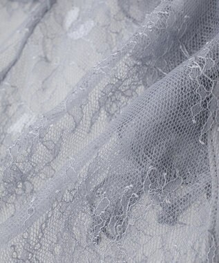 earth music&ecology ＳＥＴ２点ラッフルレースブラウス＋キャミソール Grayish Blue