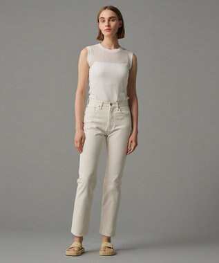 uncrave 【手洗い可】シアー ランダムリブ ノースリーブ カットソー（uncrave STANDARD） オフ