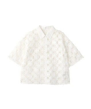 AMERICAN HOLIC アートレース半袖シャツ Off White