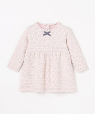 組曲 KIDS 【80-90㎝】 フロストフラワージャガード セットアップ ラベンダー