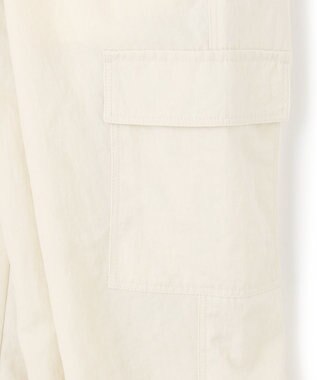 BEIGE， 【洗える】ACANTHUS / カーヴィーシルエットカーゴパンツ Ecru