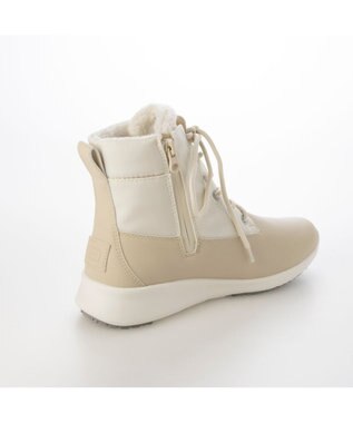 ing <ing>【レイン・スノー対応】レースアップスニーカーブーツ アイボリー