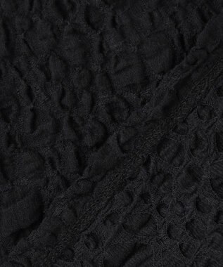 uncrave 【洗濯機洗い可】ストレッチレース トップス （uncrave WHITE） ブラック