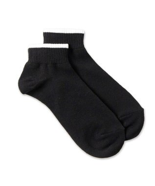 WEGO ラインショートソックス ブラック