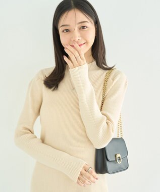 earth music&ecology ニットミニワンピース Ivory