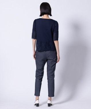 TOCCA FLOWER PATTERN LACE トップス ネイビー系