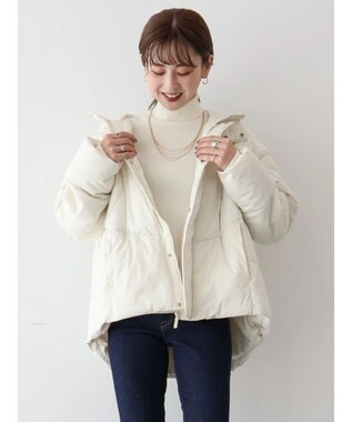 AMERICAN HOLIC キルポカカラフルポケッタブルフードコート Ivory