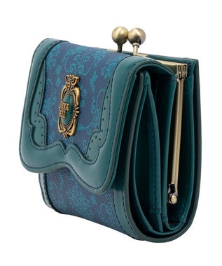 ANNA SUI リーブル 口金二つ折り財布 ネイビー