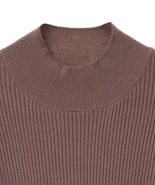 earth music&ecology ニットミニワンピース Mocha