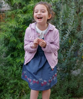 ANY KIDS 【チェリーベリーシリーズ】シャカシャカ リバーシ ブルゾン ラベンダー