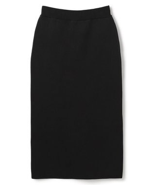 UNFILO ポリエステルフォルム Ｉラインスカート ブラック