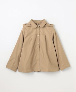 組曲 KIDS 【150-170㎝】3Way アウター ベージュ×ラベンダー