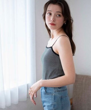 WEGO 【カップ付き/SMサイズ展開】なちゅ盛れカップインキャミ 柄2