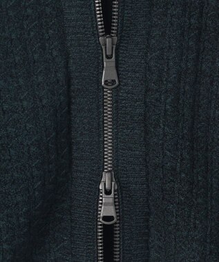 JOSEPH HOMME 【イージーケア】 ヴィスコースリンクス　ジップアップカーディガン ピーコックグリーン系