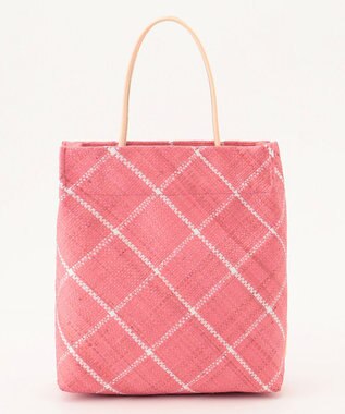 GRACE CONTINENTAL Ele，Sac チェックバッグ ピンク