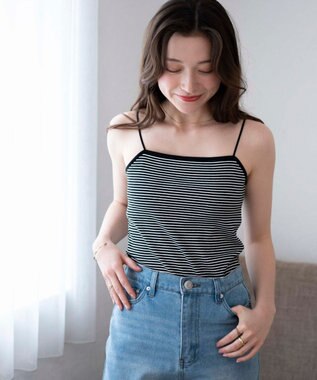 WEGO 【カップ付き/SMサイズ展開】なちゅ盛れカップインキャミ 柄2