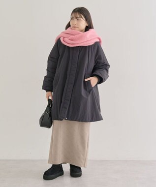 Green Parks ・ＥＬＥＮＣＡＲＥ　ＤＵＥ　エンボスナロースカート Gray Beige