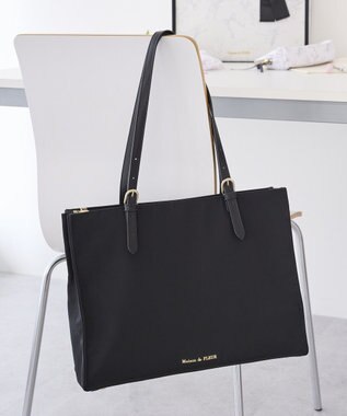 Maison de FLEUR 撥水加工マルチポケットキャリーオンバッグ Black