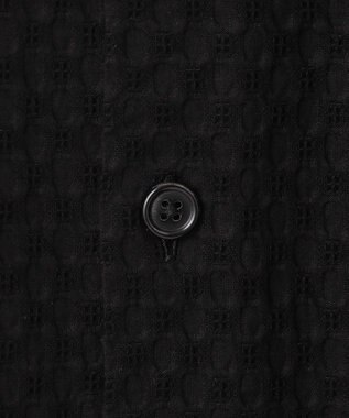 JOSEPH HOMME 【HIGH GRADE LINE】シュリンクドビーコットン  ジャガードシャツ ブラック系