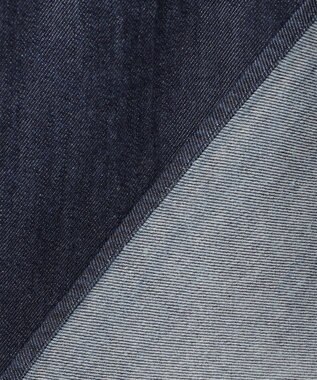 ICB 【洗える】コットンリヨセルデニム クロップドシャツ インディゴ系
