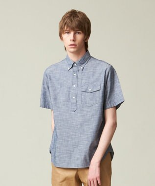 J.PRESS MEN アメリカンコットン ダンガリーシャツ ネイビー系