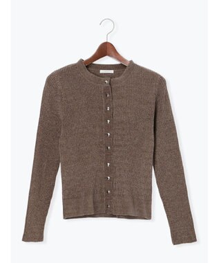 Te chichi モールリブカーディガン ブラウン