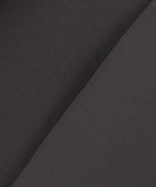 ICB L ナイロンストレッチポンチ ノーカラージャケット チャコール