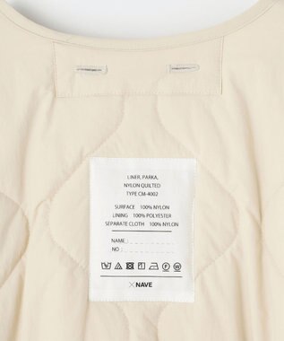 NAVE ライナーキルトアウターsize2 アイボリー系