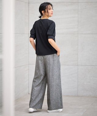 ANY 【WEB限定】ミックスメタルリングピアス(両耳用) ライトゴールド