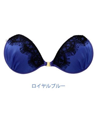 BRADELIS New York 【NuBra / ボリュームアップ】パテッドヌーブラ クロス デザインヌーブラ ロイヤルブルー