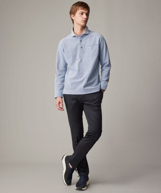 JOSEPH ABBOUD 【25SS・オーガニックコットン使用】ダディ ポロシャツ ブルー系
