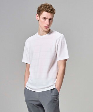 JOSEPH HOMME 【新柄 / 新素材】ジャガードボーダー　クルーネックTシャツ