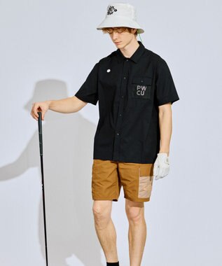 PW CIRCULUS 【MEN】メッシュカーゴショーツ ゴルフ ベージュ系