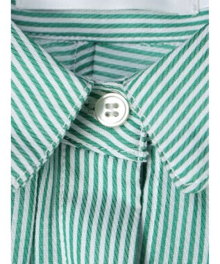 AMERICAN HOLIC カルゼギャザーシャツチュニック Stripe Green