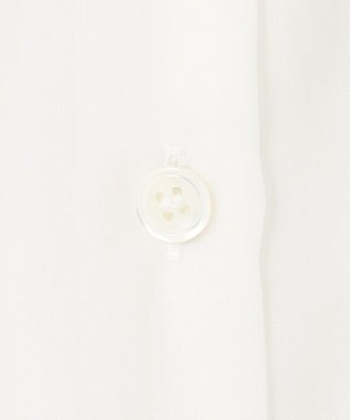 ICB L 【洗える】 PlaXシアーオーガンジー シャツ オフホワイト系