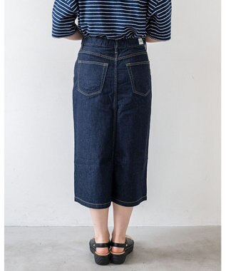 caqu FS 3/4丈 デニムスカートⅡ rinse